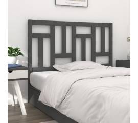 Tăblie de pat, gri, 165,5x4x100 cm, lemn masiv de pin