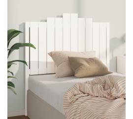Tăblie de pat, alb, 106x4x110 cm, lemn masiv de pin