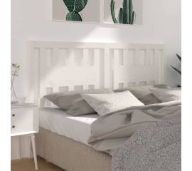 Tăblie de pat, alb, 141x4x100 cm, lemn masiv de pin