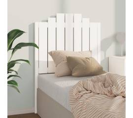 Tăblie de pat, alb, 81x4x110 cm, lemn masiv de pin