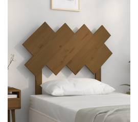 Tăblie de pat, maro miere, 92x3x81 cm, lemn masiv de pin