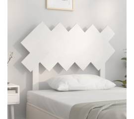 Tăblie de pat, alb, 104x3x80,5 cm, lemn masiv de pin