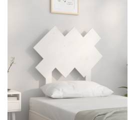 Tăblie de pat, alb, 72,5x3x81 cm, lemn masiv de pin