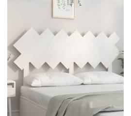 Tăblie de pat, alb, 141x3x80,5 cm, lemn masiv de pin
