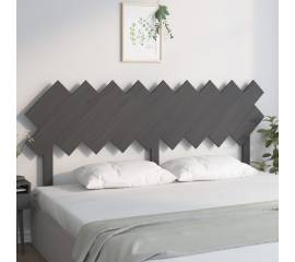 Tăblie de pat, gri, 178x3x80,5 cm, lemn masiv de pin