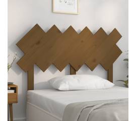 Tăblie de pat, maro miere, 122,5x3x80,5 cm, lemn masiv de pin