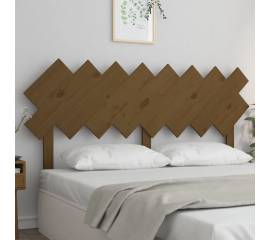 Tăblie de pat, maro miere, 159,5x3x80,5 cm, lemn masiv de pin