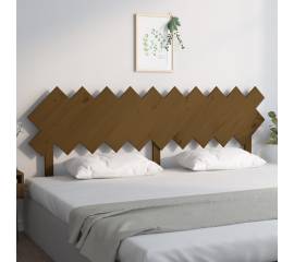 Tăblie de pat, maro miere, 196x3x80,5 cm, lemn masiv de pin