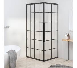 Cabină de duș, negru, 90x70x180 cm, esg mat