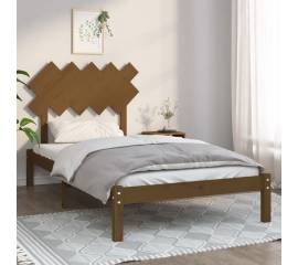 Cadru de pat, maro miere, 100x200 cm, lemn masiv
