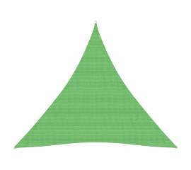 Pânză parasolar, verde deschis, 3,6x3,6x3,6 m, hdpe, 160 g/m²