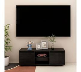 Comodă tv, negru, 110x30x40 cm, lemn masiv de pin