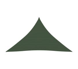 Pânză parasolar, verde închis, 3,5x3,5x4,9 m, hdpe, 160 g/m²