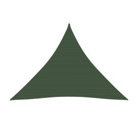 Pânză parasolar, verde închis, 3,6x3,6x3,6 m, hdpe, 160 g/m²