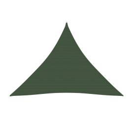 Pânză parasolar, verde închis, 4x4x4 m, hdpe, 160 g/m²