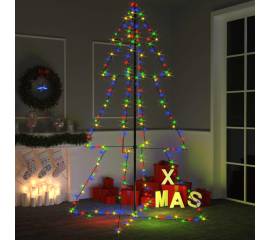 Brad crăciun conic 240 led-uri, 118x180 cm, interior & exterior