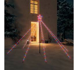 Cascadă lumini pentru brad de crăciun 400 led-uri colorat 2,5 m
