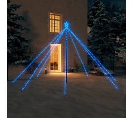 Lumini brad de crăciun 576 led-uri albastru 3,6 m int./ext.