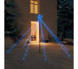 Lumini pentru bradul de crăciun, 400 led-uri, albastru, 2,5 m