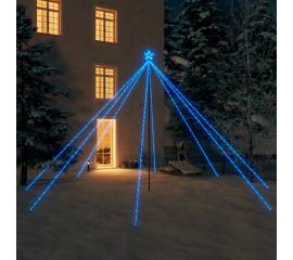 Cascadă lumini brad crăciun 800 leduri albastru 5 m, int./ext.