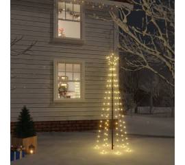Brad de crăciun, 108 led-uri alb cald, 180 cm, cu țăruș