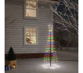 Brad de crăciun, 108 led-uri multicolore, 180 cm, cu țăruș