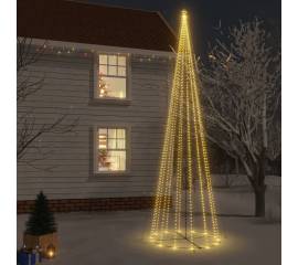 Brad de crăciun conic, 1134 led-uri, alb cald, 230x800 cm