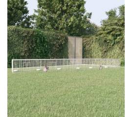 Cușcă pentru iepuri, 5 panouri, 541x109x54 cm, fier galvanizat
