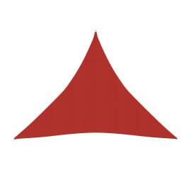 Pânză parasolar, roșu, 4x4x4 m, hdpe, 160 g/m²