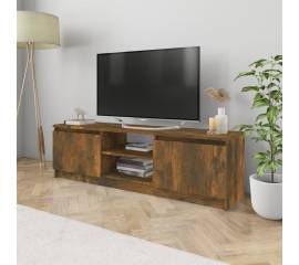 Comodă tv, stejar fumuriu, 120x30x35,5 cm, lemn prelucrat