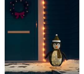 Figurină pinguin decorativă de crăciun, led, 60 cm țesătură lux