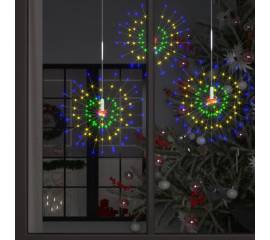 Lămpi cu artificii de crăciun 10 buc. 1400 led multicolor 20 cm