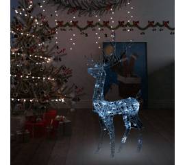 Decorațiune de crăciun ren 140 led-uri alb rece 120 cm acril