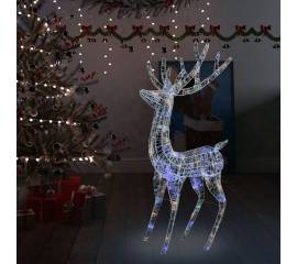 Ren de crăciun, 250 led-uri, multicolor, 180 cm, acril, xxl