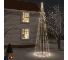 Brad de crăciun conic, 1134 led-uri, multicolor, 230x800 cm