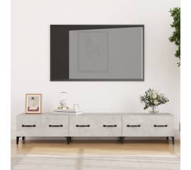 Comodă tv, gri beton, 150x34,5x30 cm, lemn prelucrat