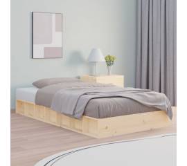 Cadru de pat, 140x190 cm, lemn masiv