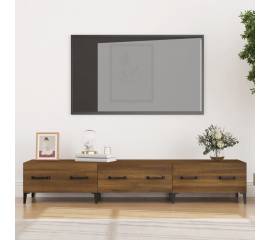 Comodă tv, stejar maro, 150x34,5x30 cm, lemn prelucrat