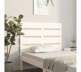 Tăblie de pat, alb, 100x3x80 cm, lemn masiv de pin