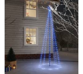 Brad de crăciun, 310 led-uri albastre, 300 cm, cu țăruș