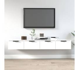 Dulapuri de perete, 2 buc., alb, 68x30x20 cm, lemn compozit