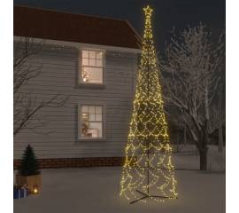 Brad de crăciun conic, 3000 led-uri, alb cald, 230x800 cm