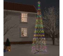 Brad de crăciun conic, 3000 led-uri, multicolor, 230x800 cm