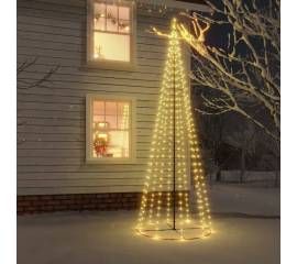 Brad de crăciun conic, 732 led-uri, alb cald, 160x500 cm