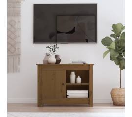 Comodă tv, maro miere, 70x36,5x52 cm, lemn masiv de pin