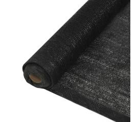 Plasă pentru intimitate, negru, 1 x 50 m, hdpe, 150 g/m²