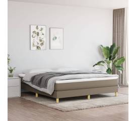 Cadru de pat box spring, gri taupe, 180x200 cm, textil