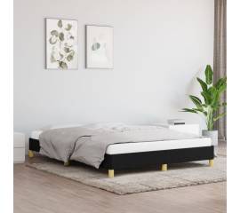 Cadru de pat, negru, 140x190 cm, material textil
