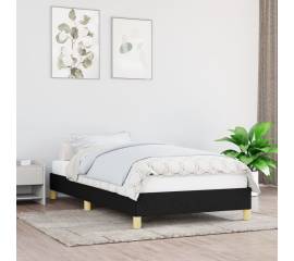 Cadru de pat, negru, 80x200 cm, material textil