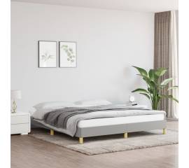Cadru de pat, gri deschis, 180x200 cm, material textil